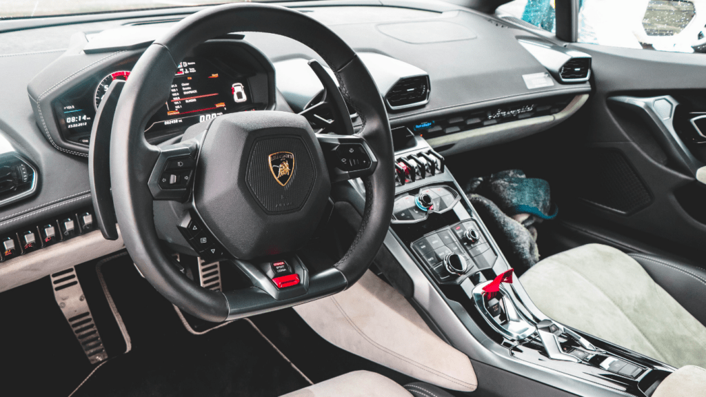 Car Lamborghini interior  