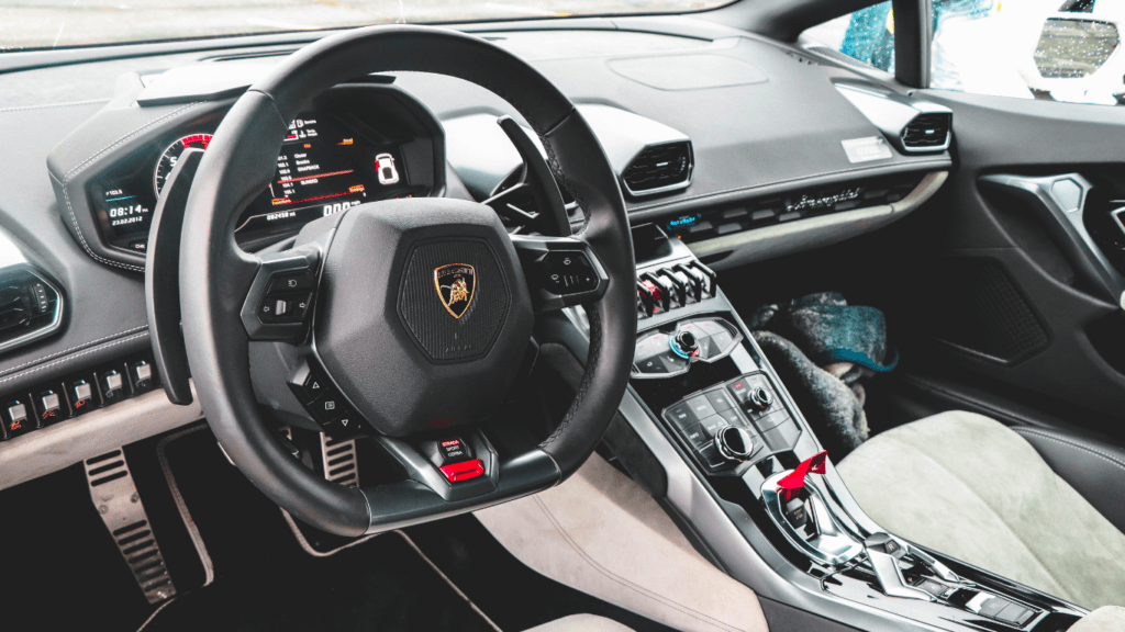 Lamborghini car interior 