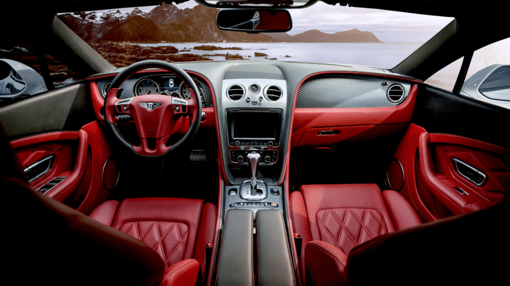 Luxury car's interior