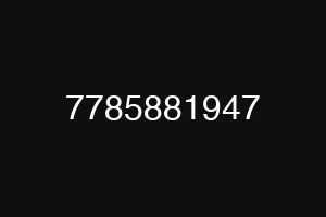 7785881947