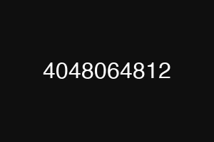 4048064812
