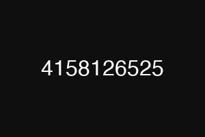4158126525