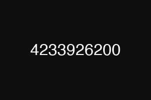 4233926200