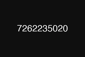 7262235020